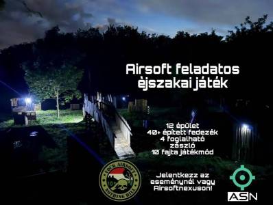 VOCKAIRSOFT Nothing Hill éjszakai feladatos játék 