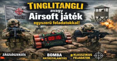 Tinglitangli Airsoft játék egyszerű feladatokkal